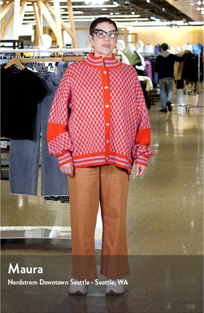 Grandpa Double Knit Jacquard Cardigan, sales video thumbnail