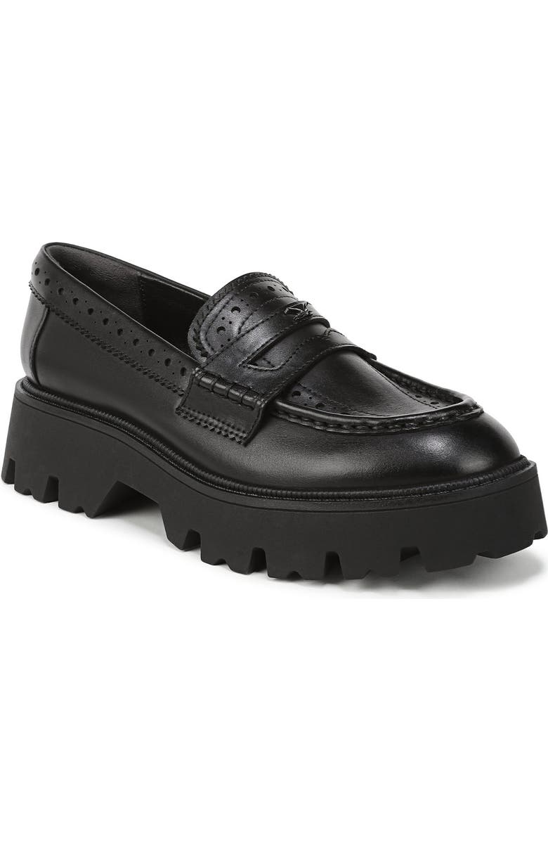 Circus NY by Sam Edelman Paisley Platform Penny Loafer, Main, color, Black