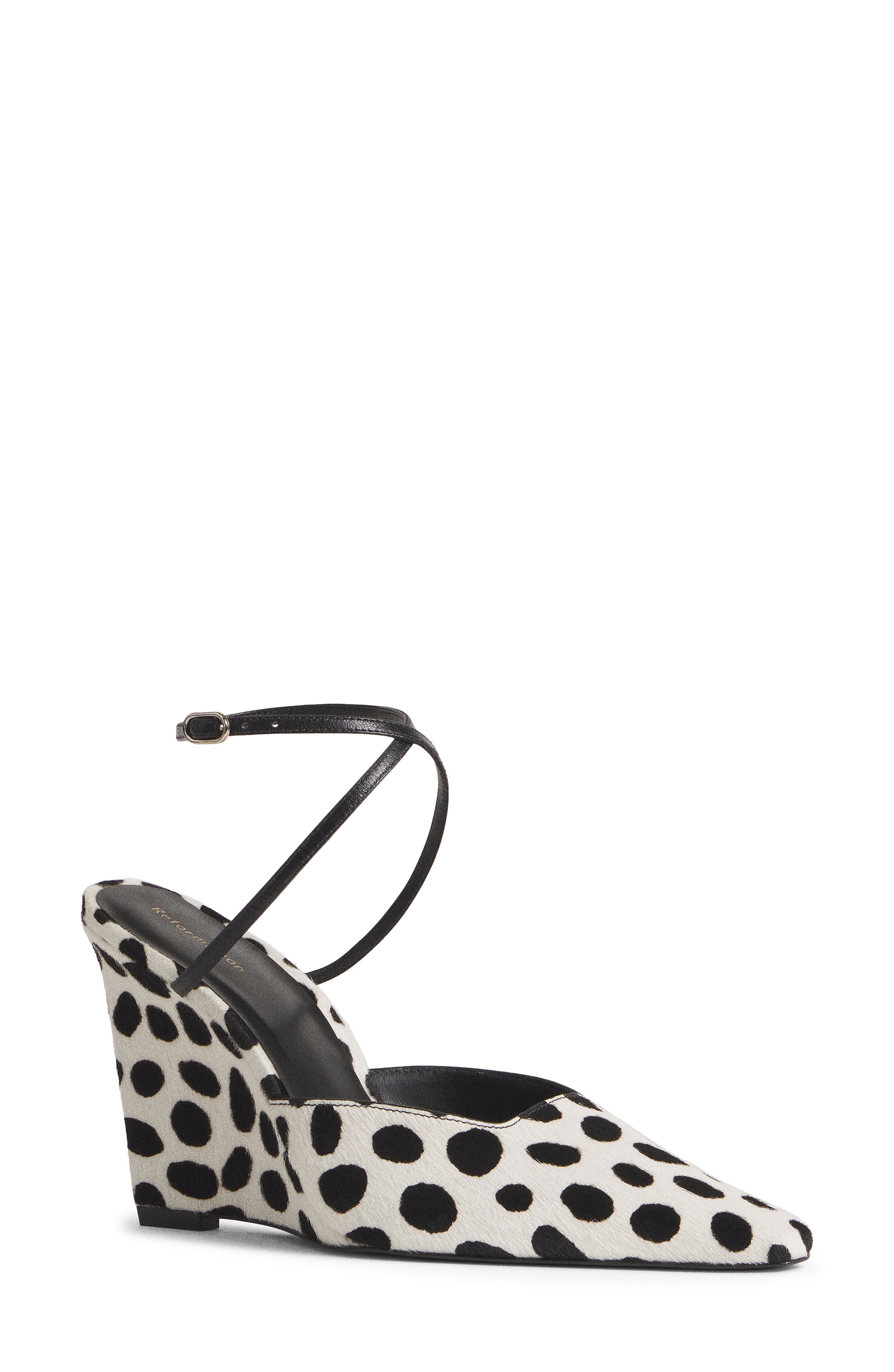 Natasha Wedge Pump, Main, color, DALMATIAN CALFHAIR