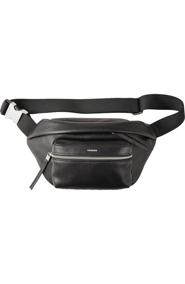 SANDRO Belt bag, Main, color, Black