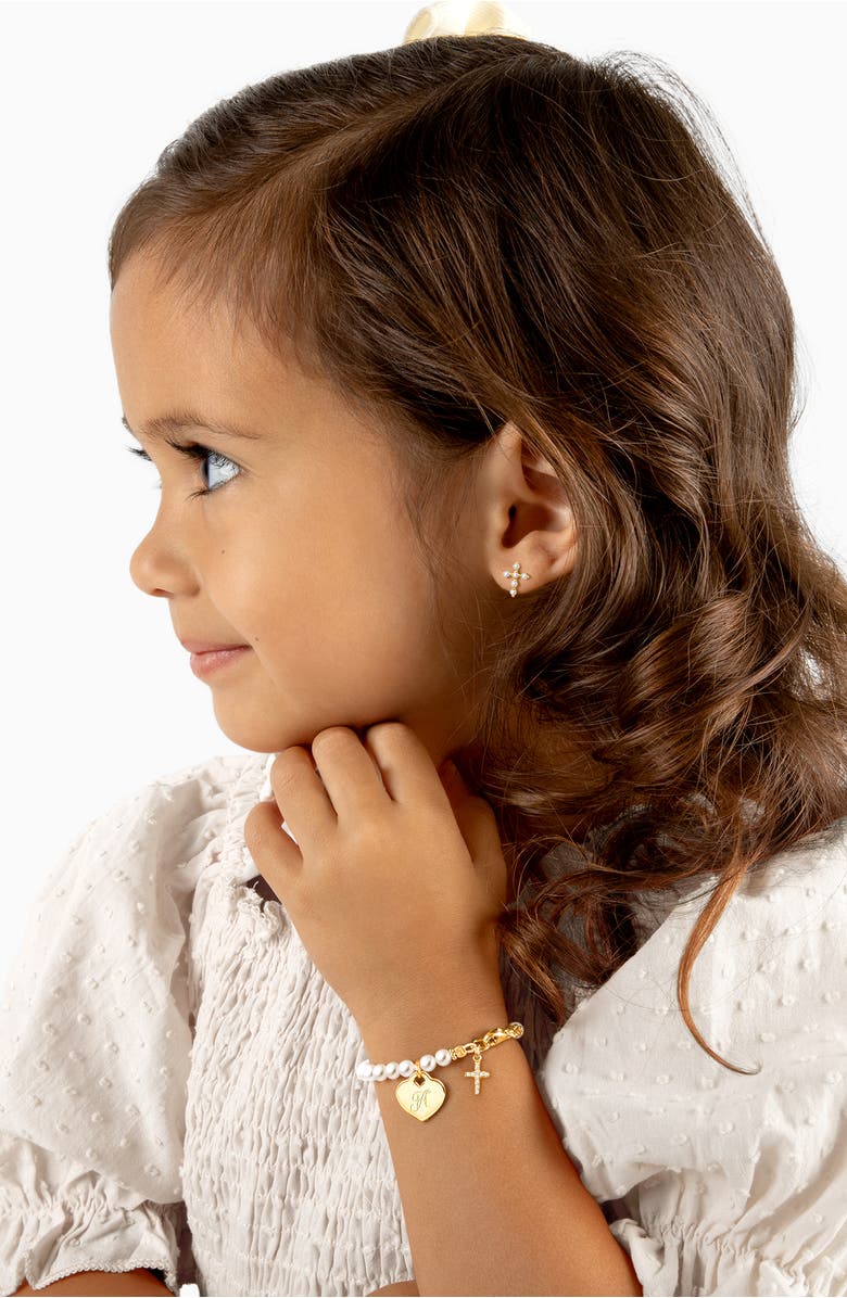 Tiny Blessings 14K Gold Light of Heaven Stud Earrings, Alternate, color, 14K Yellow Gold