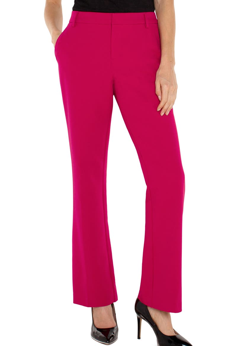 Kelsey Flare Stretch Suiting Pants, Alternate, color, STAR RUBY