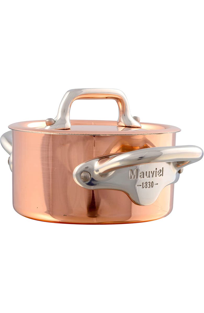 Mauviel M'Minis Copper Cocotte With Lid, 3.5 Inch, Main, color, Copper