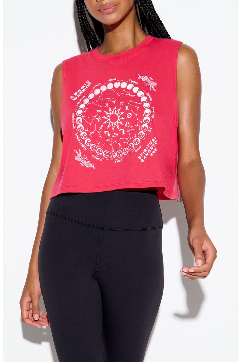 Zodiac Energy Spirit Crop Top, Main, color, PASSION FLOWER