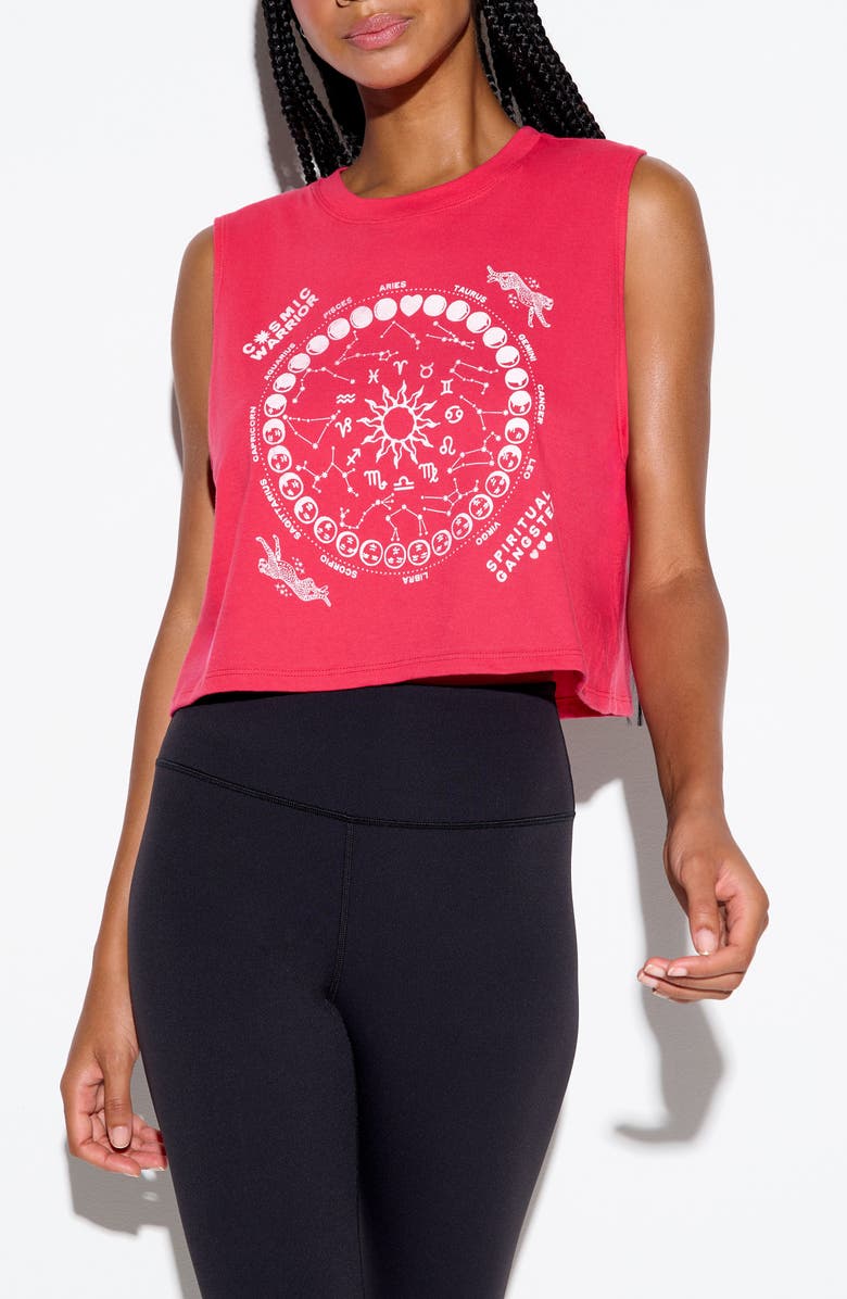 Spiritual Gangster Zodiac Energy Spirit Crop Top, Main, color, Passion Flower
