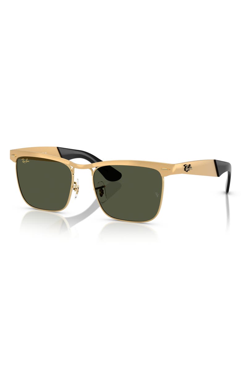 Ray-Ban Wayfarer Deluxe 56mm Sunglasses, Alternate, color, Green