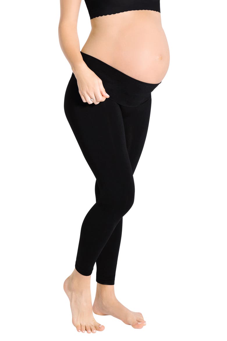 Bump Support™ Maternity Leggings, Alternate, color, BLACK
