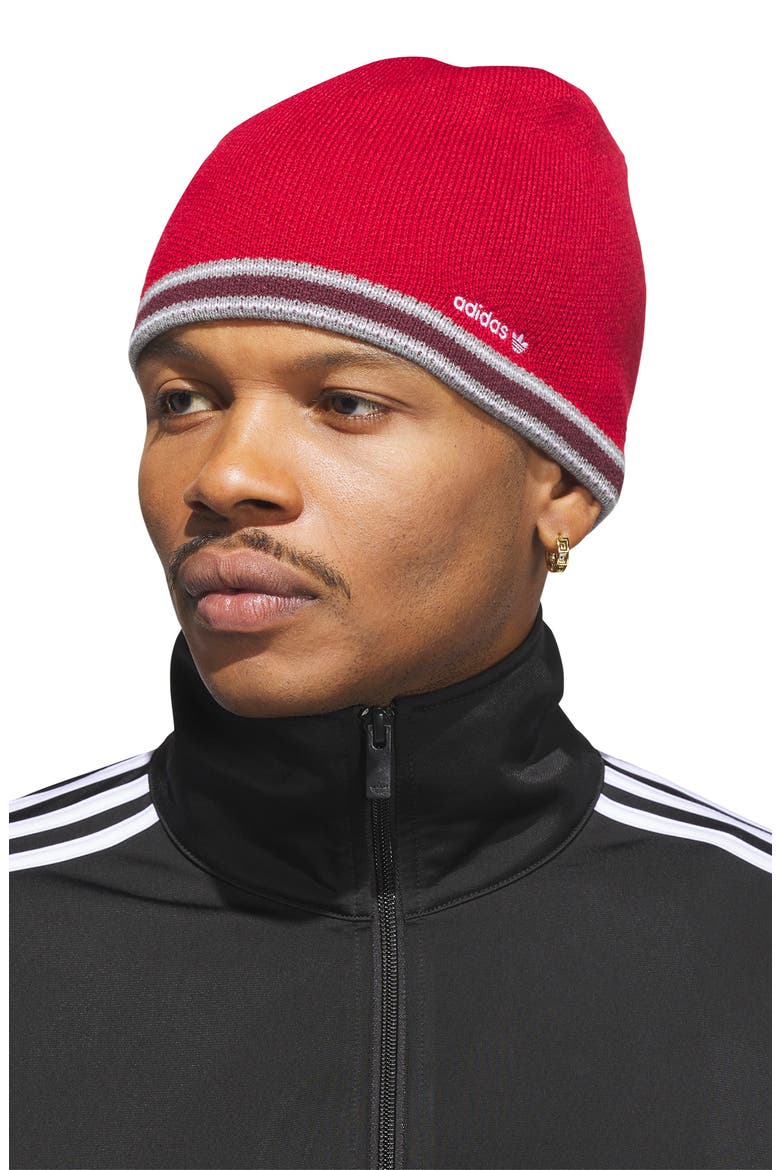 Gender Inclusive Skully 2.0 Beanie, Alternate, color, TEAM RED/ GREY / MAROON