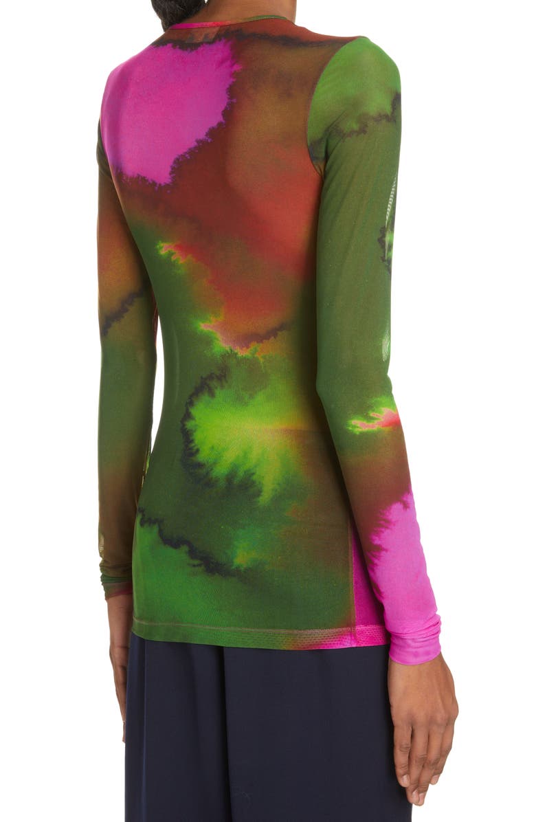 Dries Van Noten Heste Print Mesh Top, Alternate, color, 