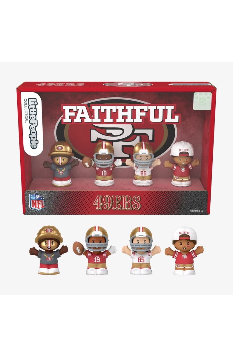 Mattel San Francisco 49ers NFL Little People Collector Figure Set, Main, color, Multi-Color