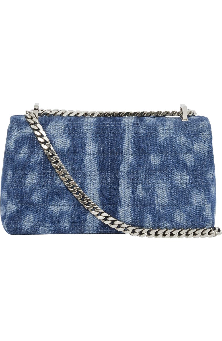 Burberry Small Lola Quilted Denim Shoulder Bag, Alternate, color,