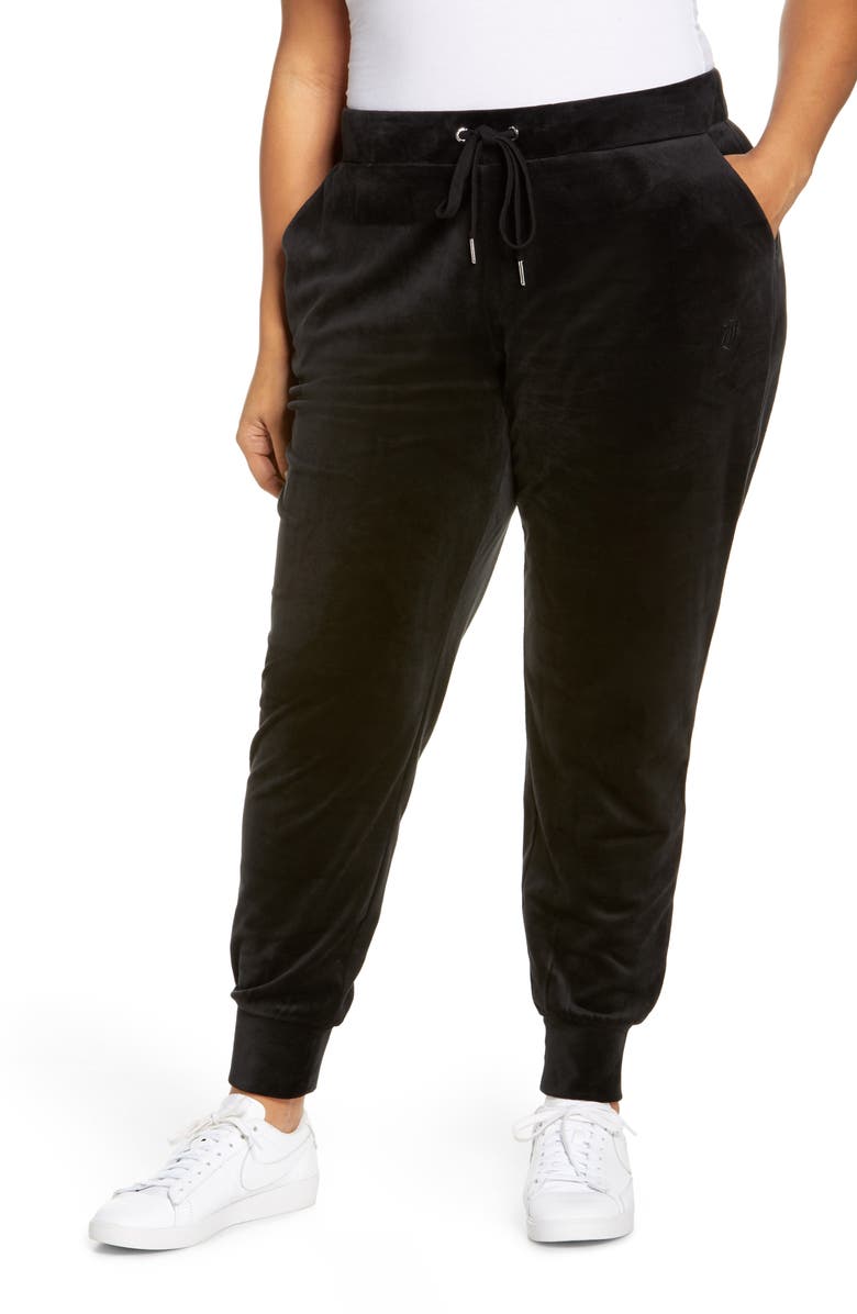 Juicy Couture Velour Joggers, Main, color, 