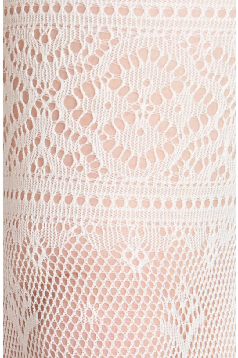 Lace Stripe Tights, Alternate, color, IVORY