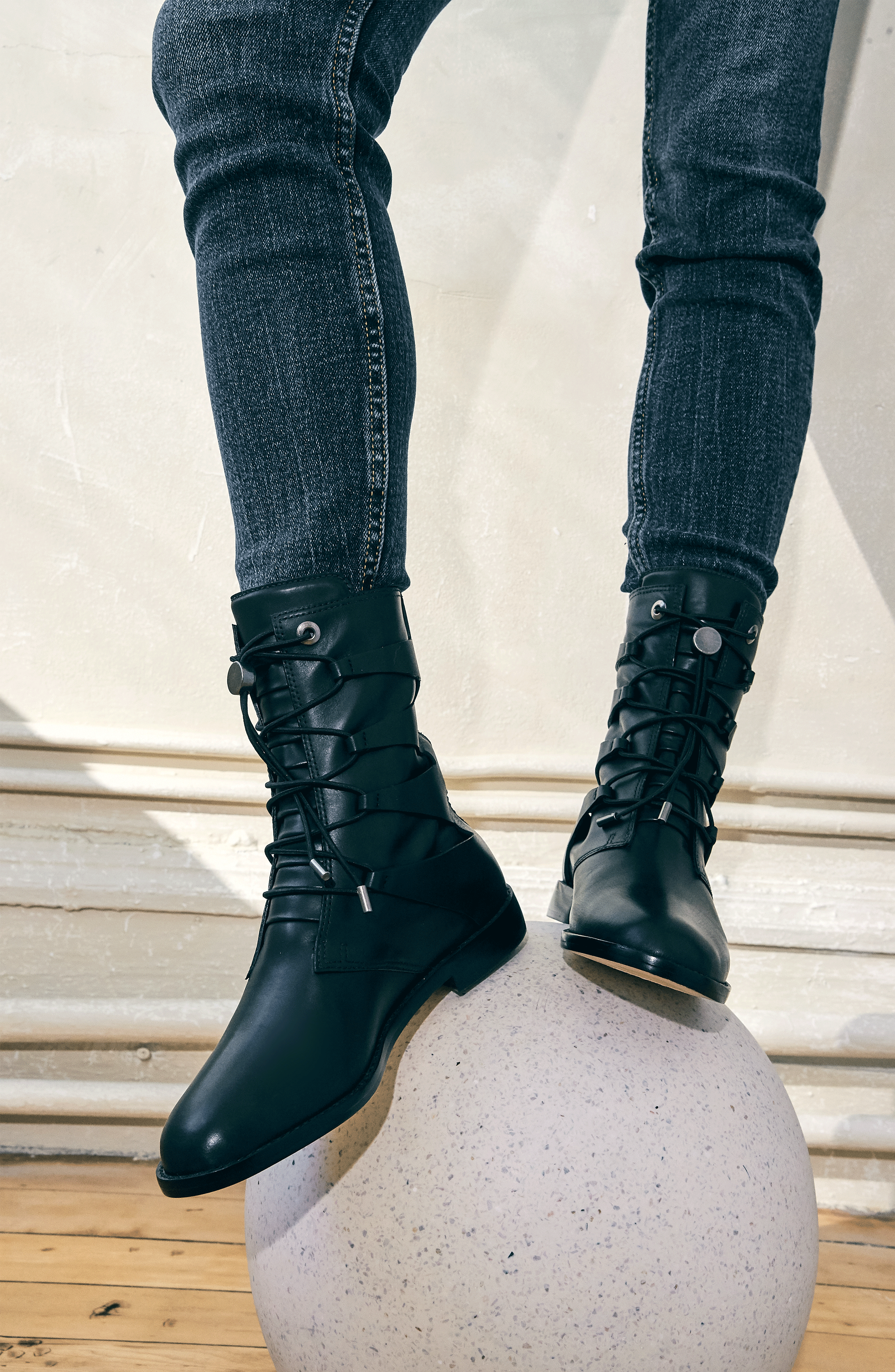 Daniella Shevel Moss Boot, Alternate, color, Black