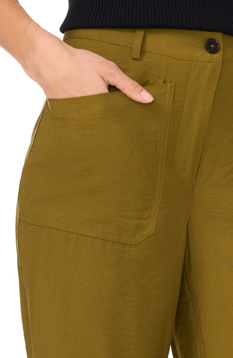 Halogen<sup>®</sup> Patch Pocket Straight Leg Pants, Alternate, color, Olive Moss