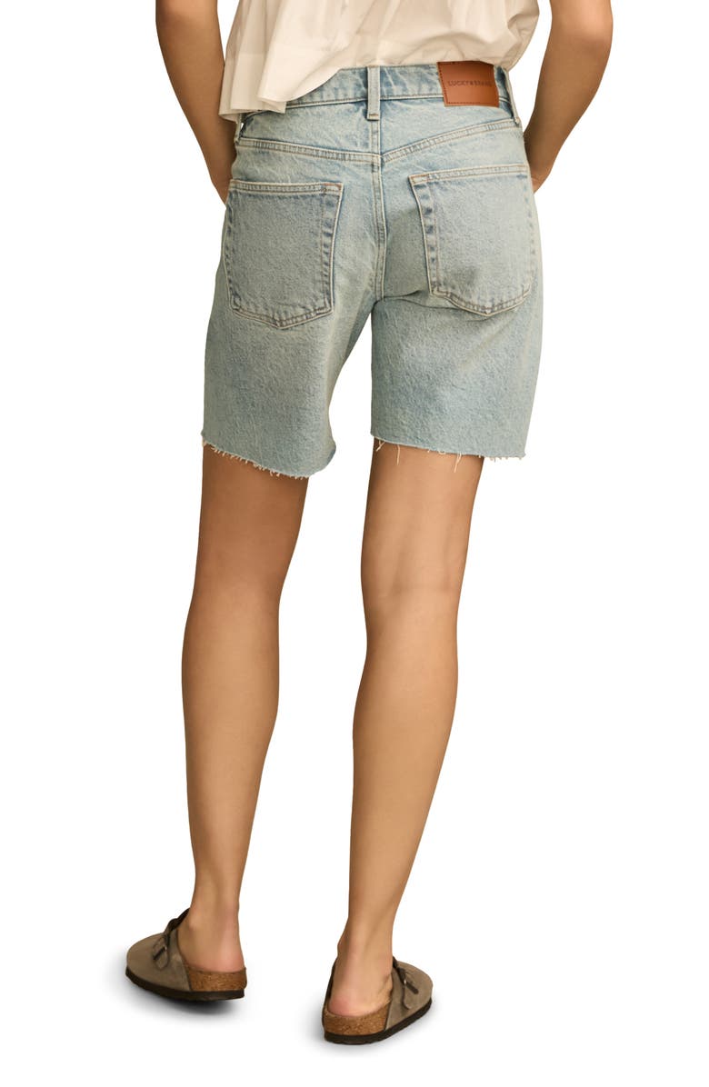 Lucky Brand '90s Loose Cutoff Denim Shorts, Alternate, color, Halo Effect Wash