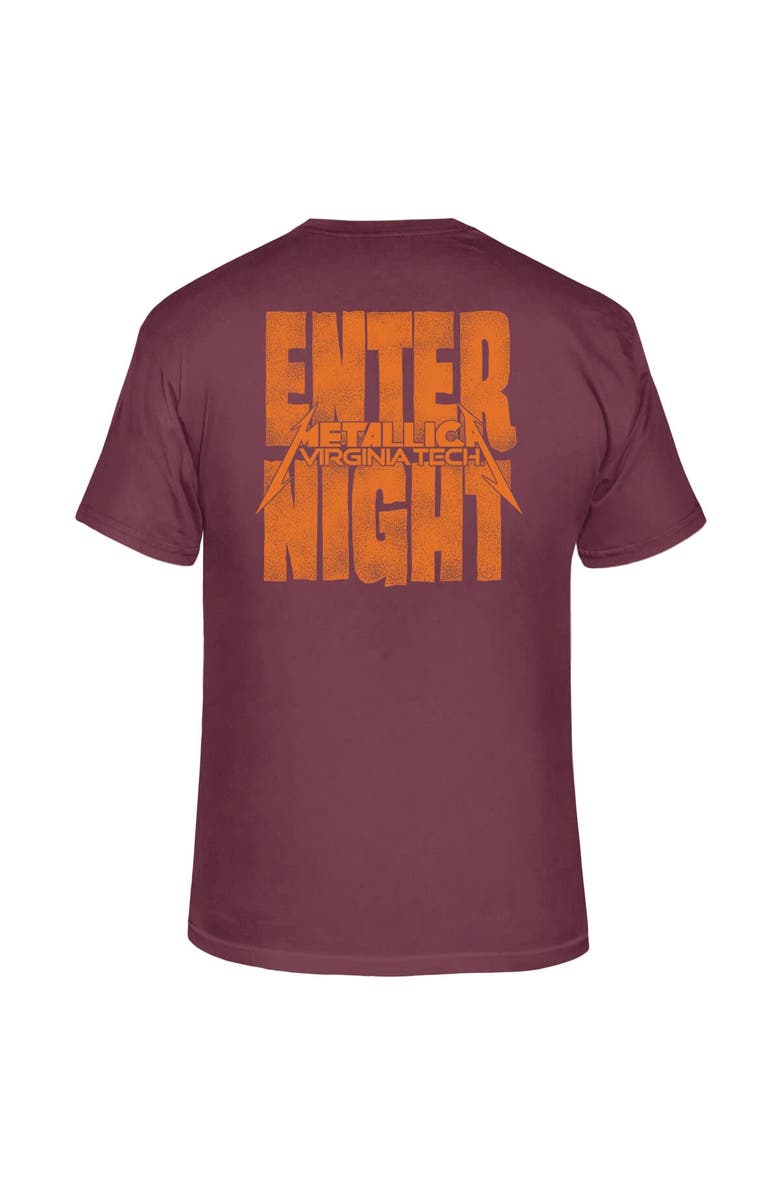 Retro Brand Men's Original Retro Brand Maroon Virginia Tech Hokies Metallica Retro T-Shirt, Alternate, color, Maroon