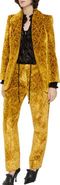 Burberry Baroque Velvet Tailored Trousers