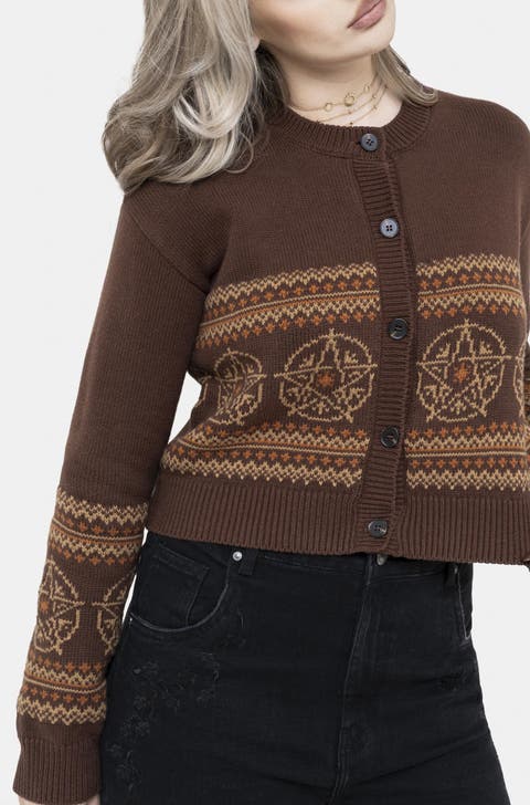 Olympia Pentagram Fairisle Knit Cardigan