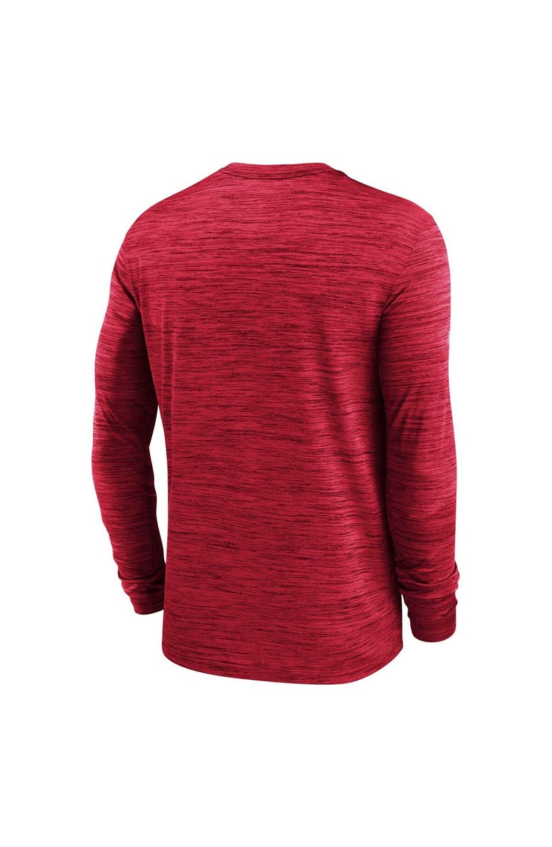 Nike Men's Nike Scarlet Ohio State Buckeyes 2025 Sideline Velocity Performance Long Sleeve T-Shirt, Alternate, color, 