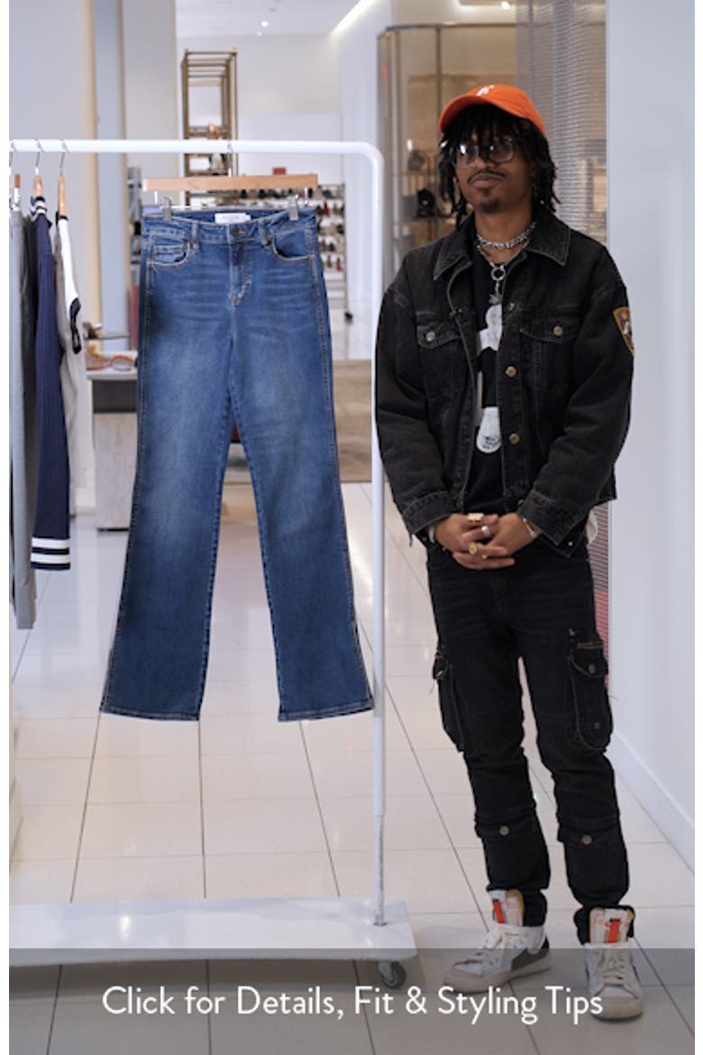 Side Slit Mid Rise Bootcut Jeans (Women) | Nordstrom