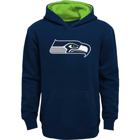Youth Navy Seattle Seahawks Prime Pullover Hoodie