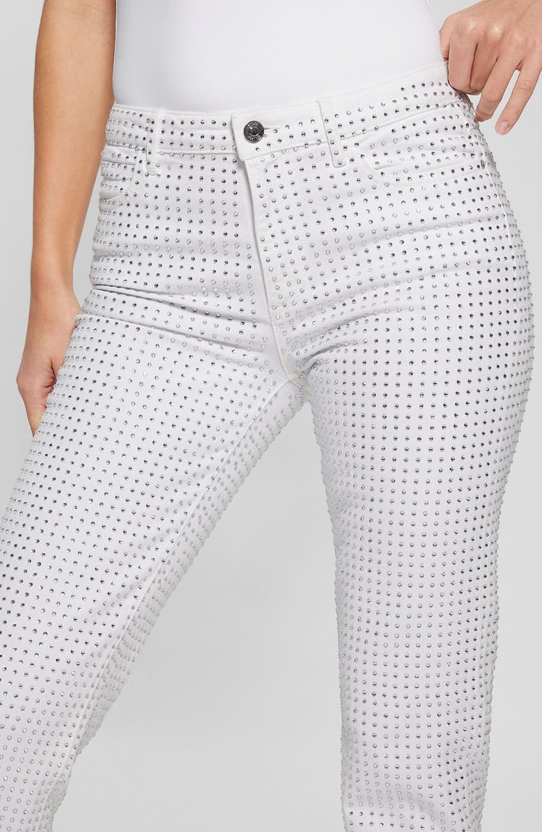 GUESS 1981 Embellished Straight Leg Jeans, Alternate, color,