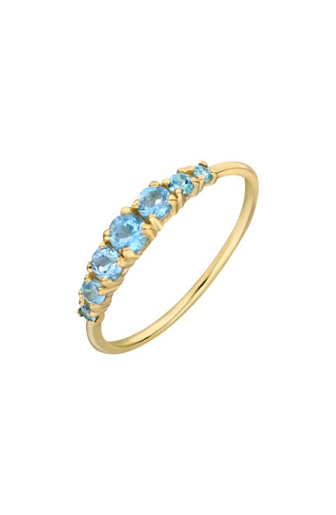 14K Gold Multi-Stone Ring