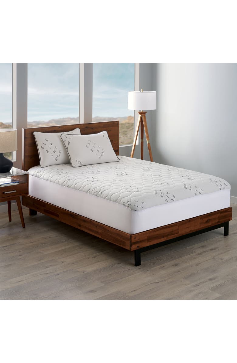 ELLA JAYNE HOME Set of 2 Viscose Blend Medium Density Pillows, Alternate, color, White