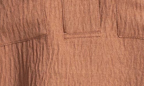 Max Studio Collared Textured Shirt In Brown