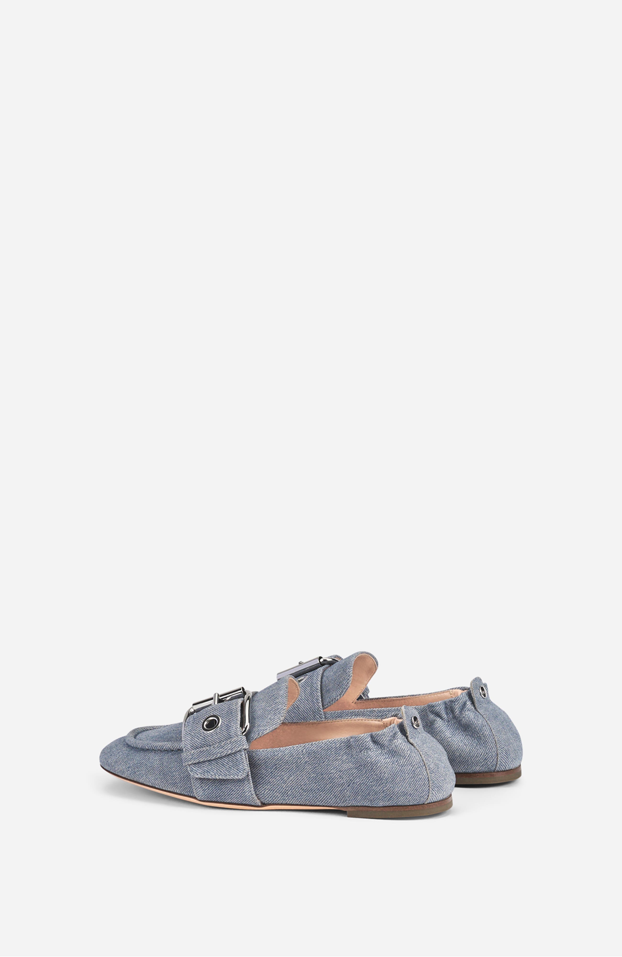Maya Embellished Loafer, Alternate, color, Denim effect