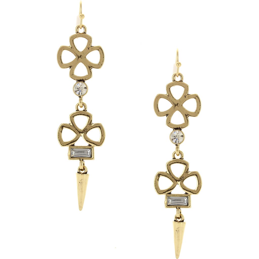 Olivia Welles Kaia Cutout Drop Earrings In Multi