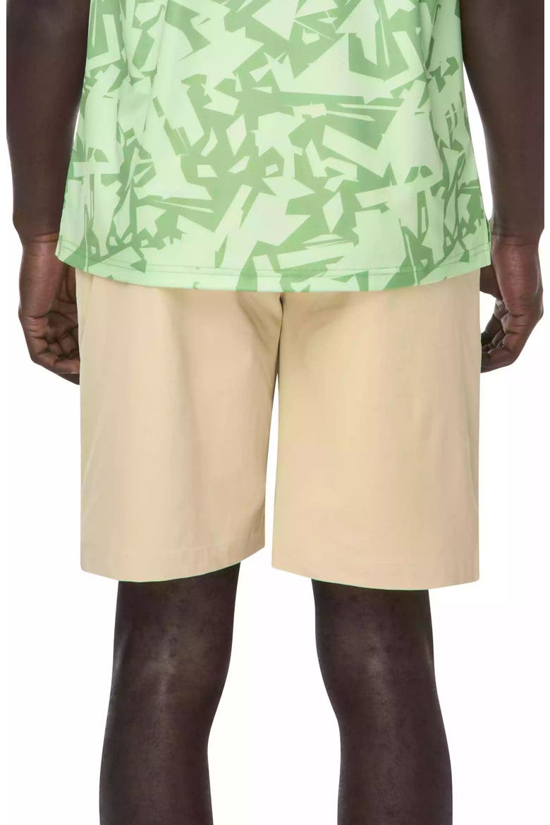 Drawstring Waist Golf Shorts, Alternate, color, PALE KHAKI
