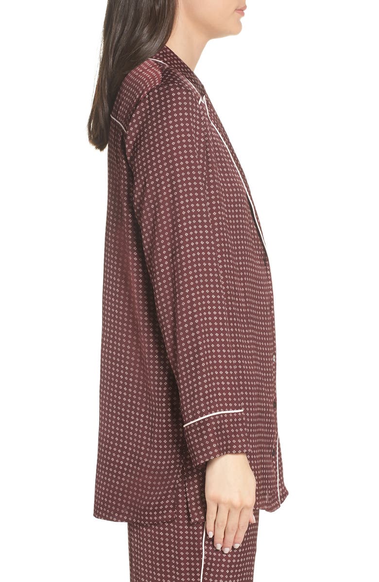 Something Navy Satin Nightshirt, Alternate, color, 