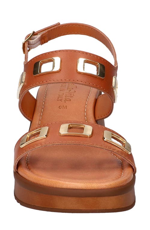 Bella Vita Vic Italy Platform Sandal In Brown