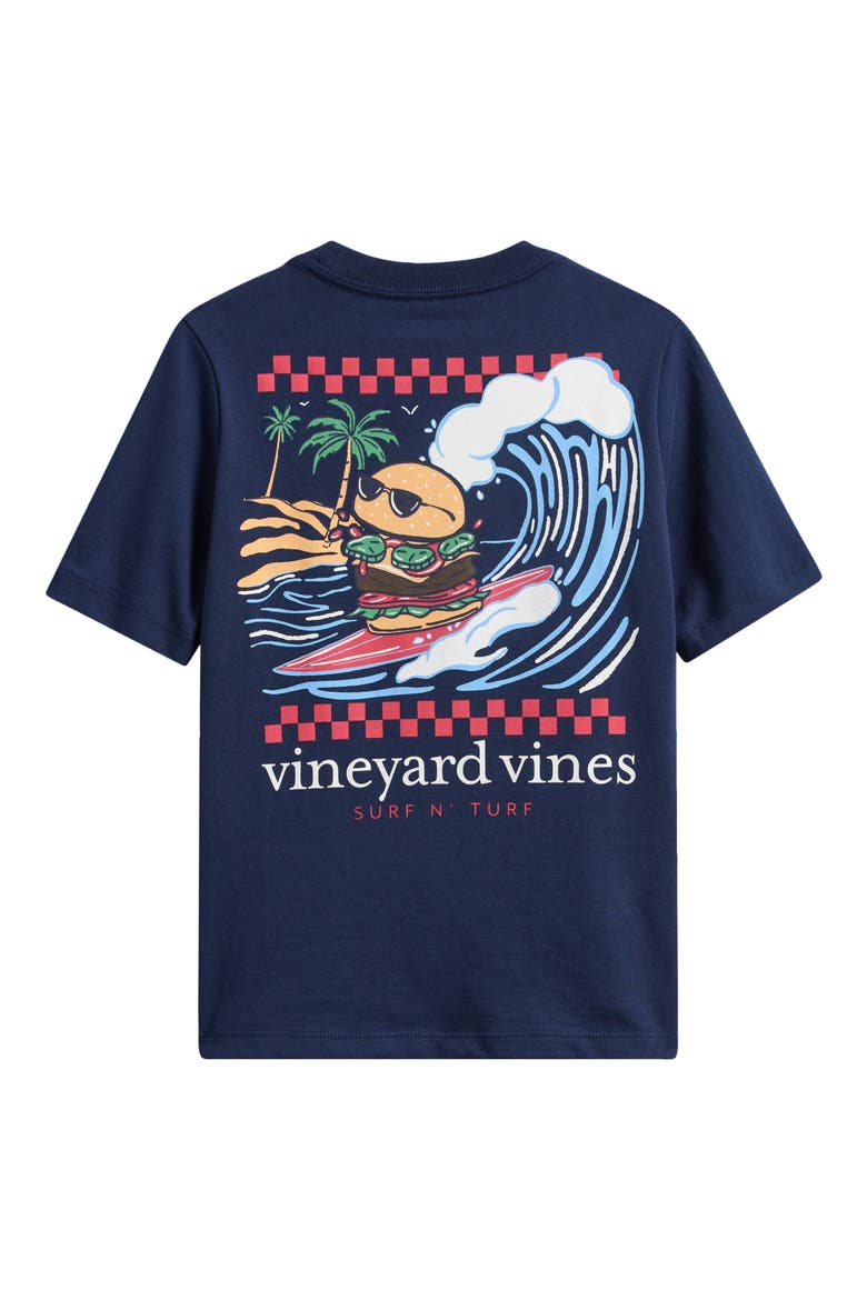 Kids' Surfin' Burger Cotton Graphic T-Shirt, Alternate, color, JAKE BLUE
