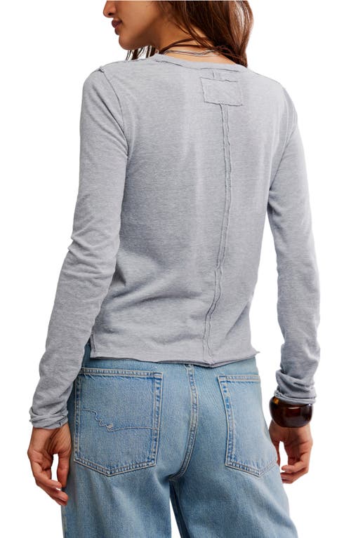Free People Nova Long Sleeve T-shirt In Gray