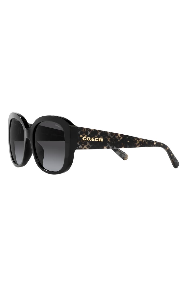 COACH 55mm Gradient Butterfly Sunglasses, Alternate, color, 