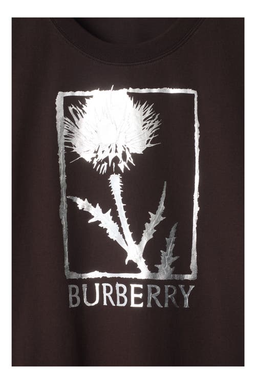 Burberry Thistle Cotton T-shirt In Black