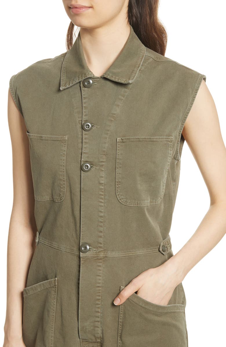 FRAME Le Service Twill Jumpsuit, Alternate, color, 
