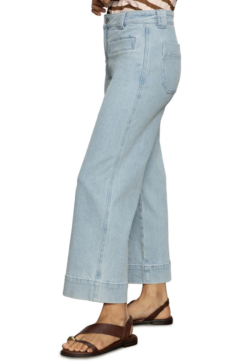 Sanctuary Voyage High Waist Crop Wide Leg Jeans, Alternate, color, 