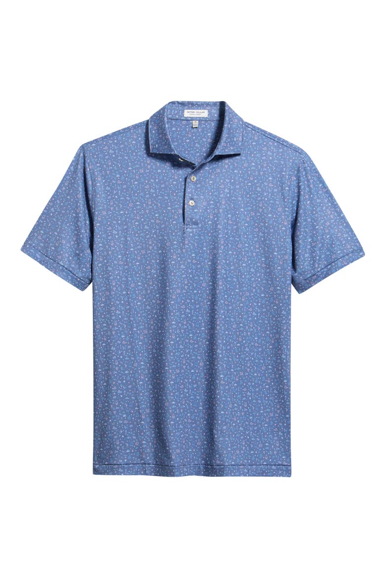 Ridge Summer Comfort Performance Jersey Polo, Main, color, BALI BLUE