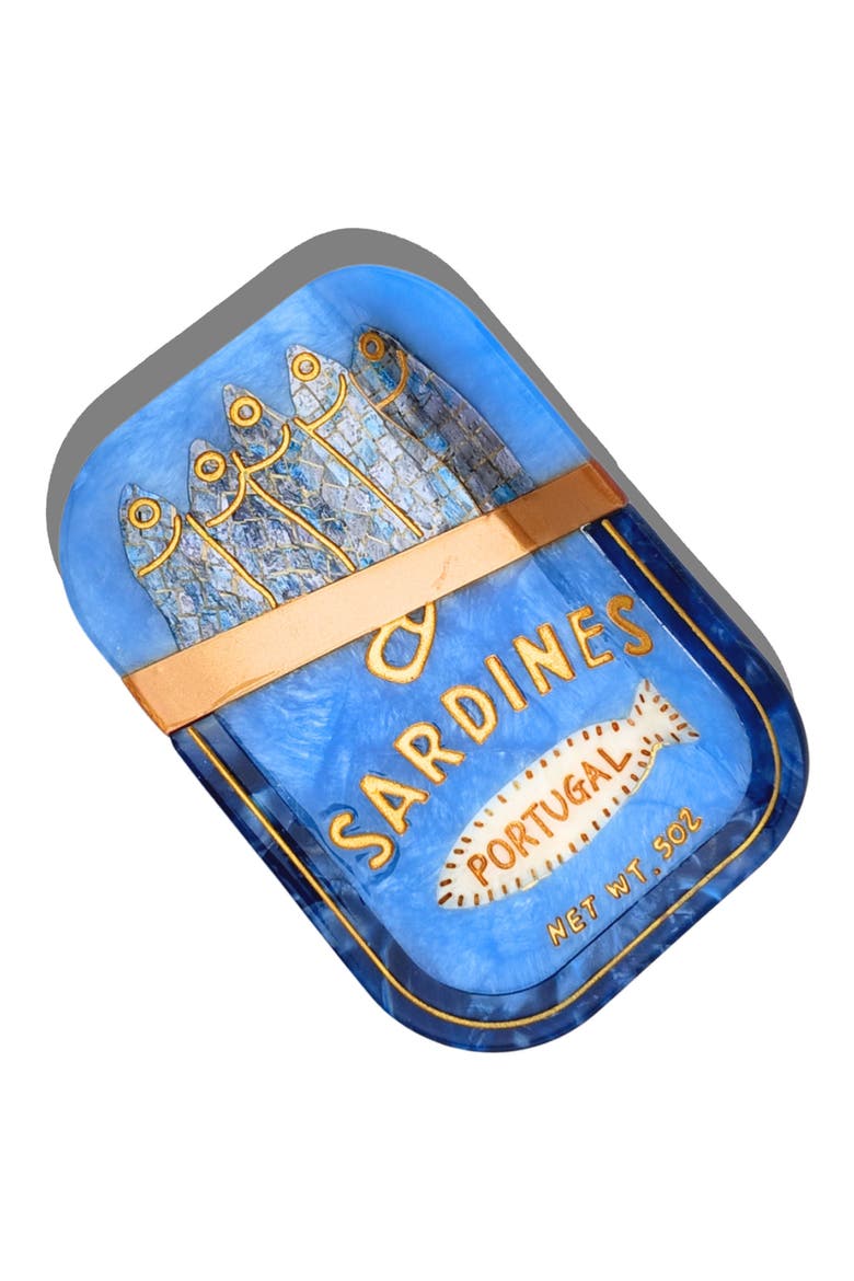 Sardines Claw Clip, Main, color, BLUE