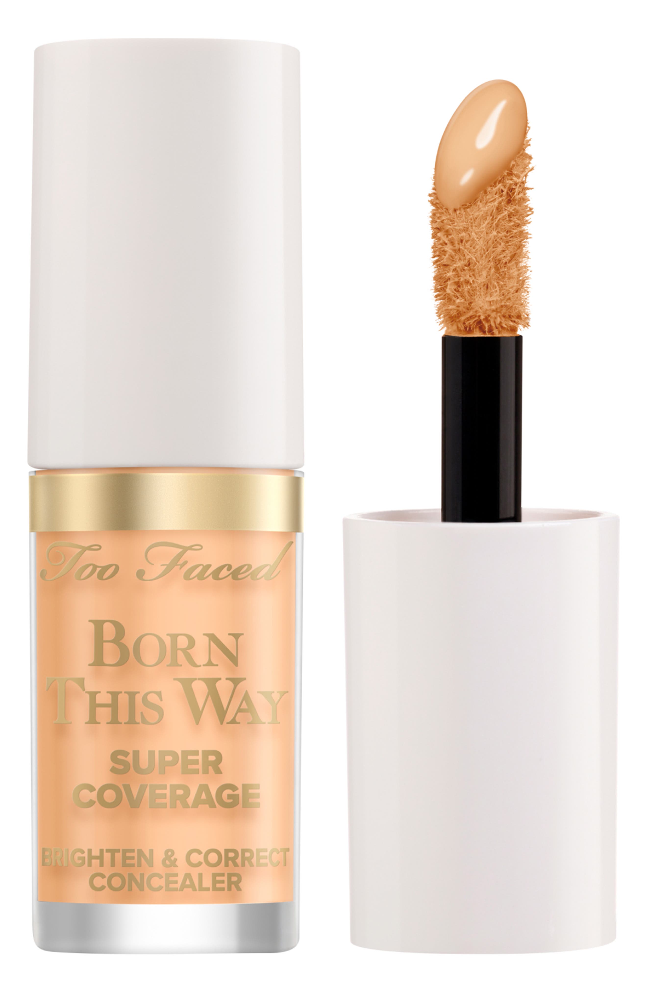 Too Faced Born This Way Super Coverage Brighten & Correct Concealer In Warm Peach