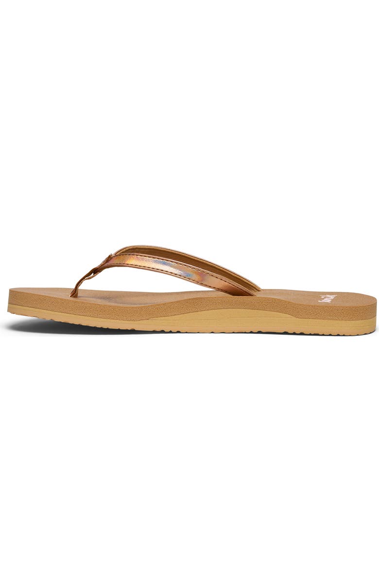 Sanuk Yoga Joy II Flip Flop, Alternate, color, Rose Gold