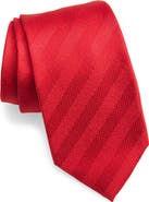 Tommy Hilfiger Herringbone Solid Stripe Tie