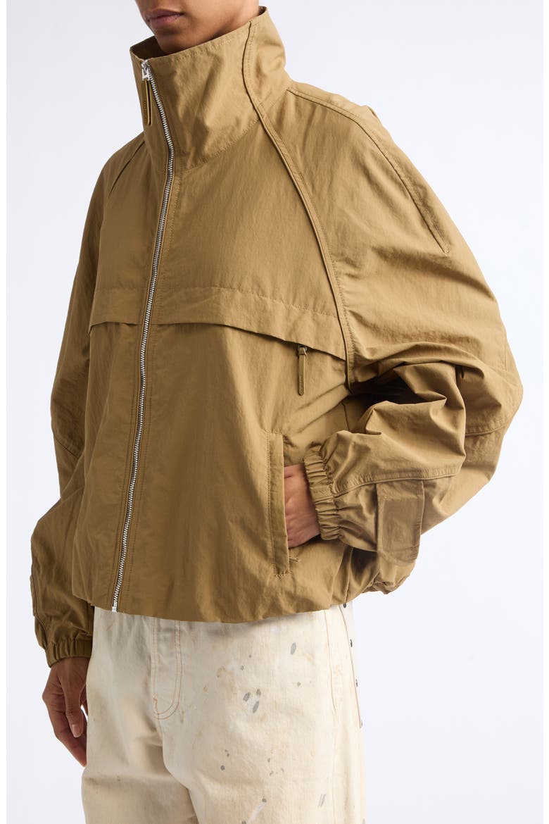 Odill Water Repellent Peached Nylon Jacket, Alternate, color, DARK KHAKI