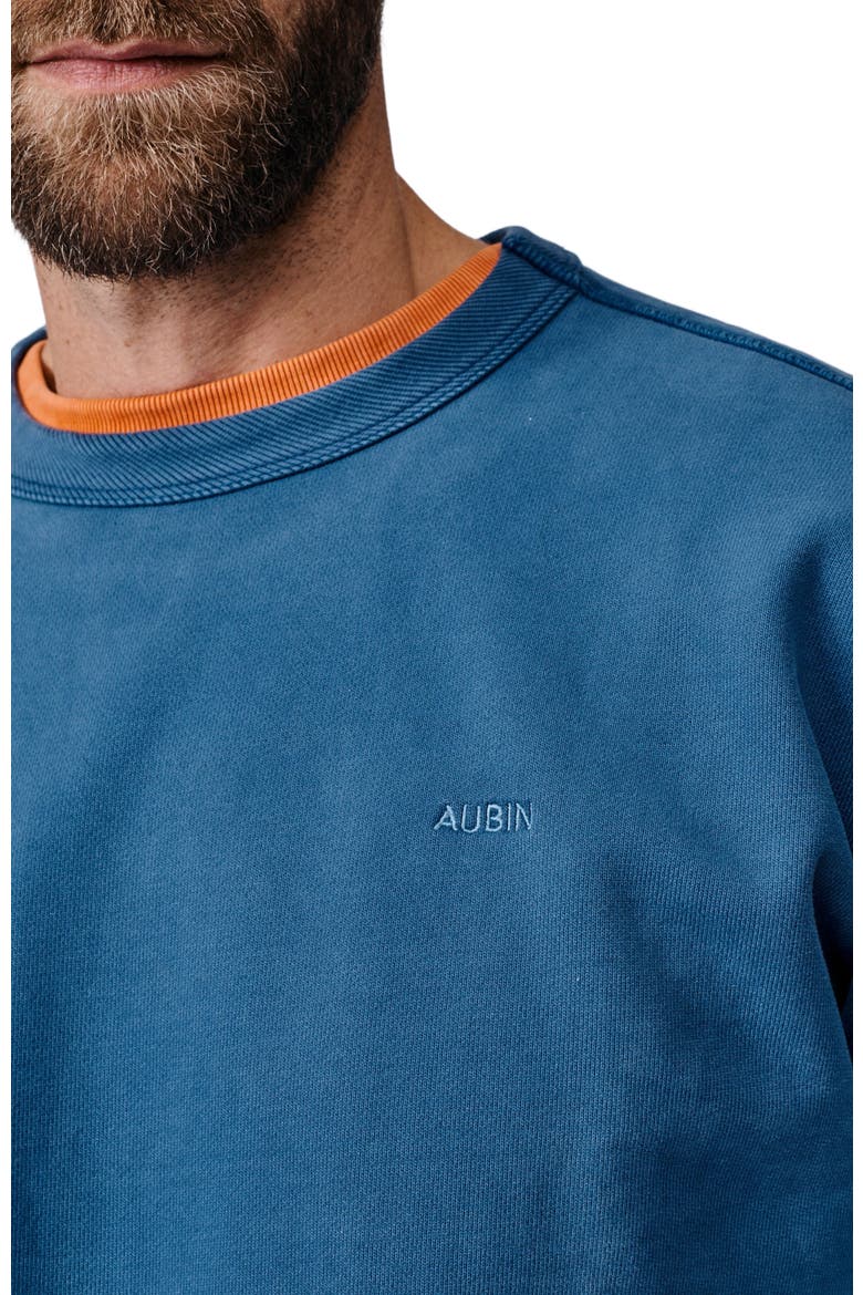 Brandon Crew Neck Relaxed Sweatshirt, Alternate, color, Washed Cobalt