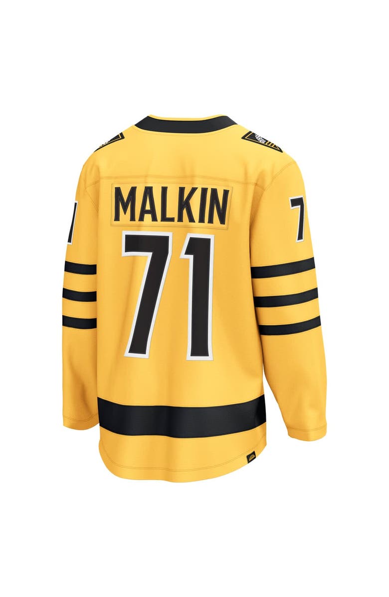 FANATICS Men's Fanatics Evgeni Malkin Gold Pittsburgh Penguins Alternate Breakaway Player Jersey, Alternate, color, Gold