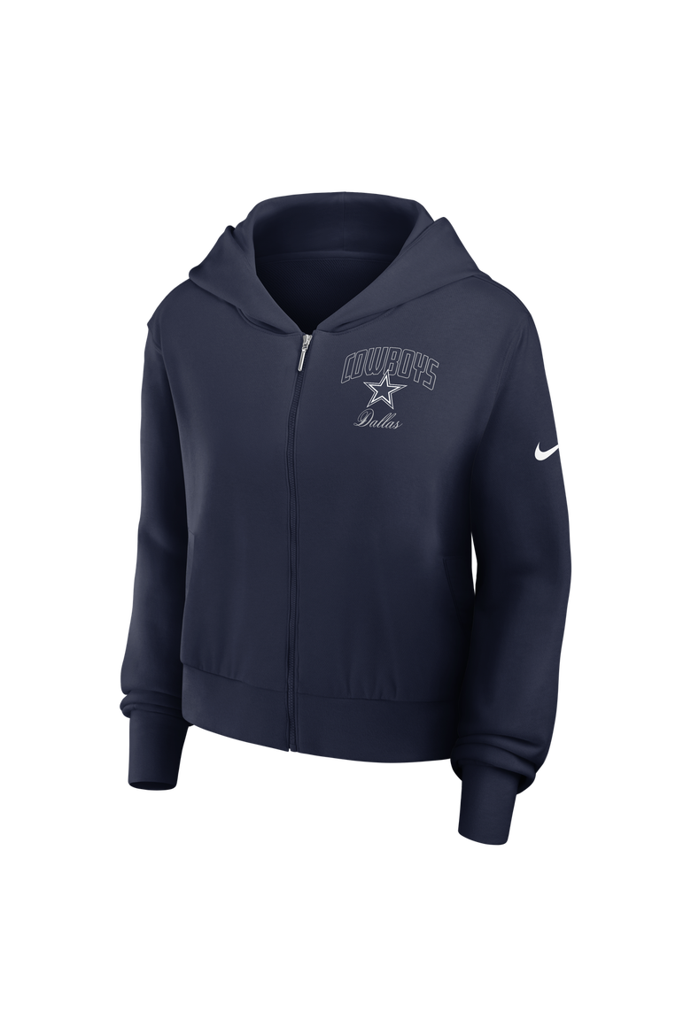 Women's Nike Navy Dallas Cowboys Primetime Full-Zip Hoodie, Alternate, color, Navy